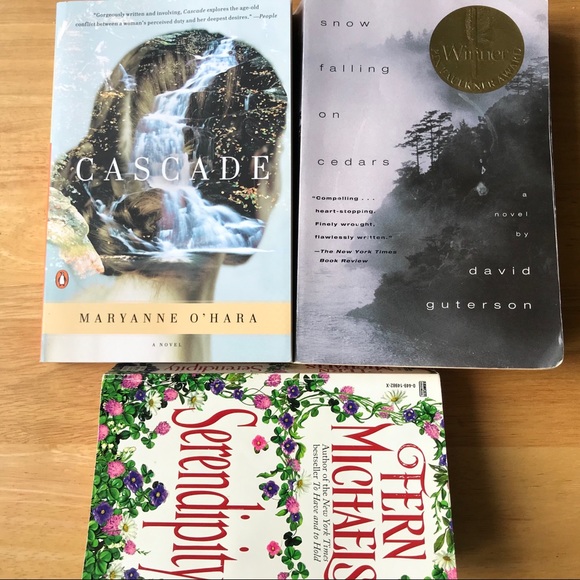 3 paperback books novels Snow Falling on Cedars - Picture 2 of 11